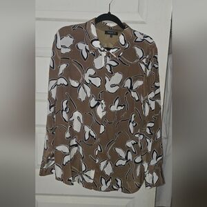 LAFAYETTE 148 SILK BUTTONDOWN XL